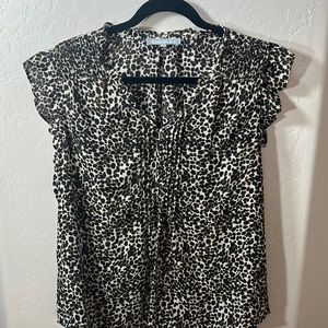 Daniel Rainn leopard blouse large